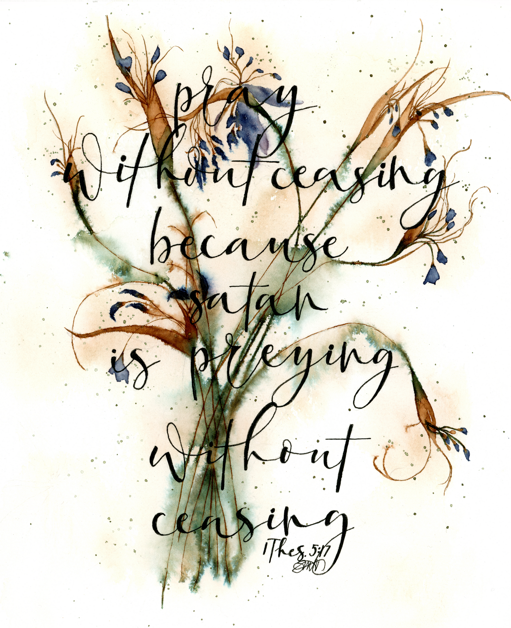 8x10 Original Watercolor Painting